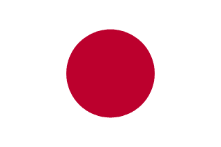 The flag of Japan features a crimson-red circle at the center of a white field.